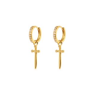 PETIT MOMENTS Серьги Uriel Huggies Earrings