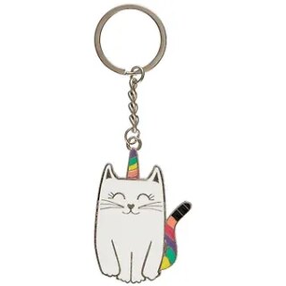 Брелок My lucky charm Котик-единорог (металл) (12-07150-736472)