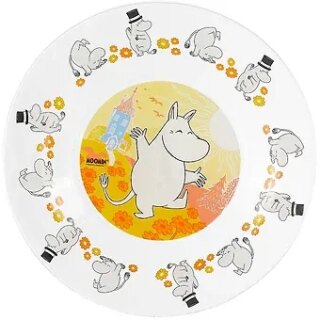 Тарелка Муми-тролли (стекло) (19,6 см)