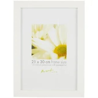 Деревянная фоторамка «TrendLine White MDF», белая, 21 х 30 см