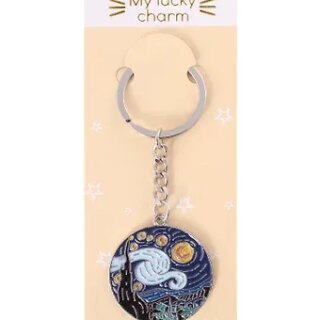 Брелок My lucky charm Винсент Ван Гог Звездная ночь (металл)