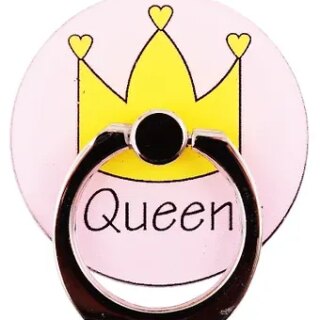 Держатель-кольцо для телефона Queen (корона) (металл) (коробка)
