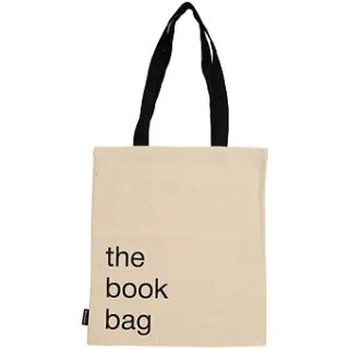 Сумка-шоппер The book bag бежевая, текстиль 40см.*32см.