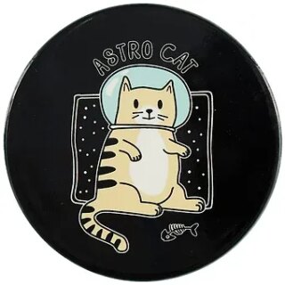 Подставка под кружку Кот-космонавт Astro cat (керамика) (11 см) (ПВХ бокс) (12-07671-N4)