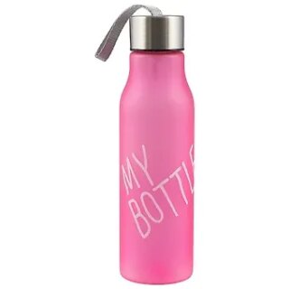 Бутылка My bottle/Май ботл матовая розовая 600мл (пластик) 12-07664-8016-fen