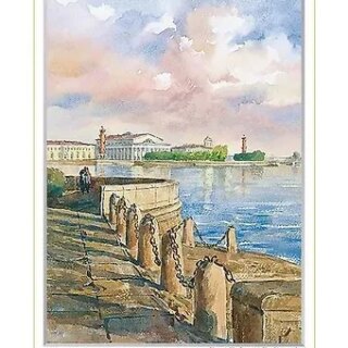 Постер Виды Санкт-Петербурга Стрелка В.О. м/ф, 14*18см [ХА60-036]