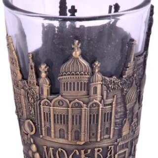 Стопка с мет.подставкой Москва цв.бронза (505-19-BR)