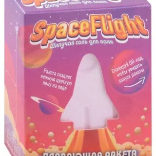Бомбочка для ванны с радугой Ракета Space Flight (130 г)