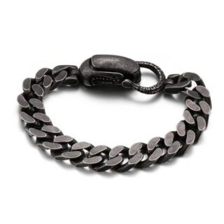 LEE COOPER Men's Stainless Steel Black Bracelet - LC.B.01345.060