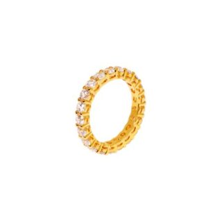 BLING BLING Кольцо Round Crystal Ring - Gold