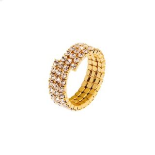BLING BLING Кольцо Radiant Bond Ring - Gold Crystal