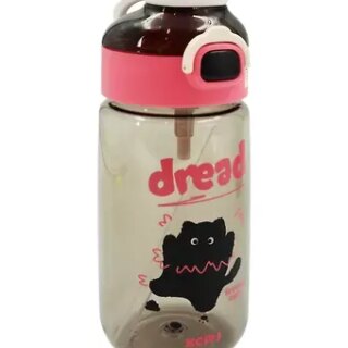 Бутылка Котик черный Dread (пластик) (700мл) (12-34435-202405-B24)