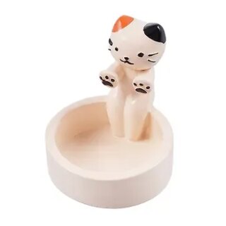 Подсвечник для чайных свечей Котик (полистоун) (8см) (ПВХ бокс) (Candle102)