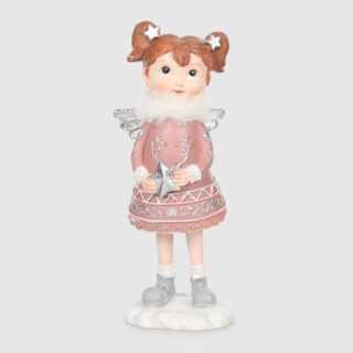 Фигура декоративная Delux Quanzhou Девочка-ангелочек 7х6х18 см