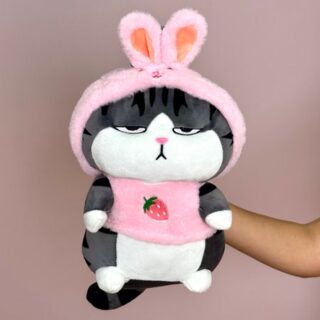 Кот на диете в пижаме кролика  30 см