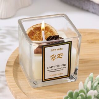 Свеча в стакане "Soy Wax"  цитрус