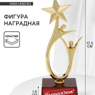 Фигура наградная на выпускной «Выпускник», пластик, 18×6×6 см