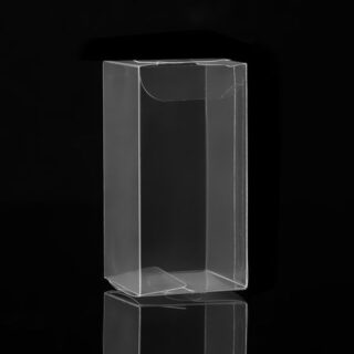 Складная прозрачная коробка из PVC, для упаковки подарков, 4×4×8 см