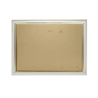 Рама 25*35 деревянная, цв. белый с золотом, со стеклом, Двуреченский